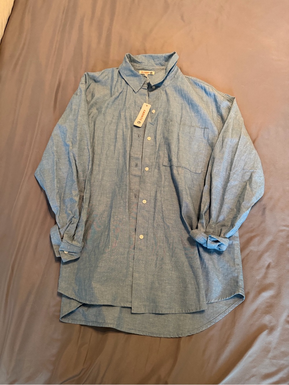 Sundry Light Blue Button-Down Shirt
